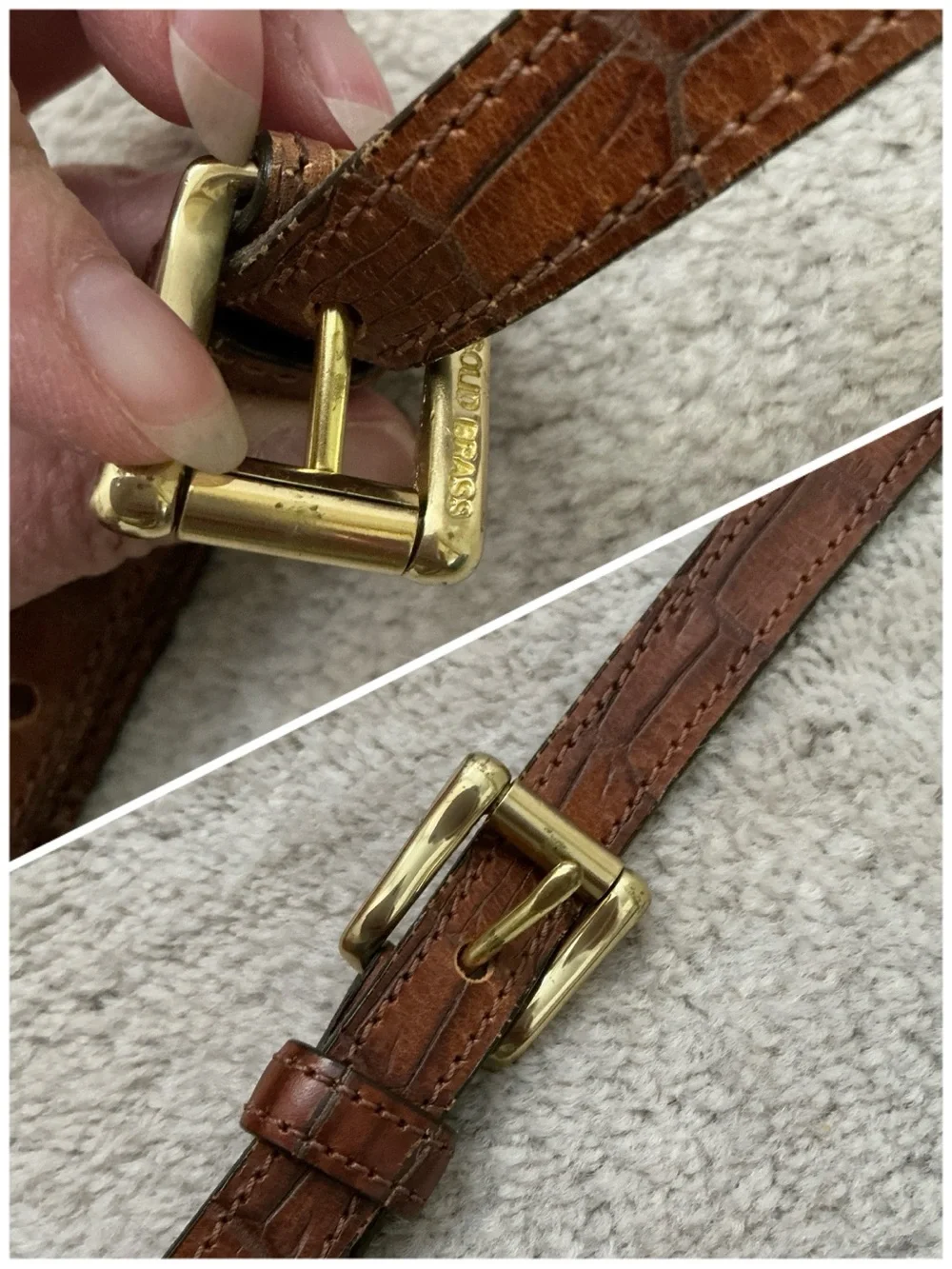Small Bayou Leather Flap unused with box etc J113 T1